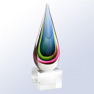 Blue/Green Teardrop Award