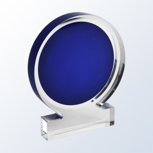 Acrylic Circle Award - Blue