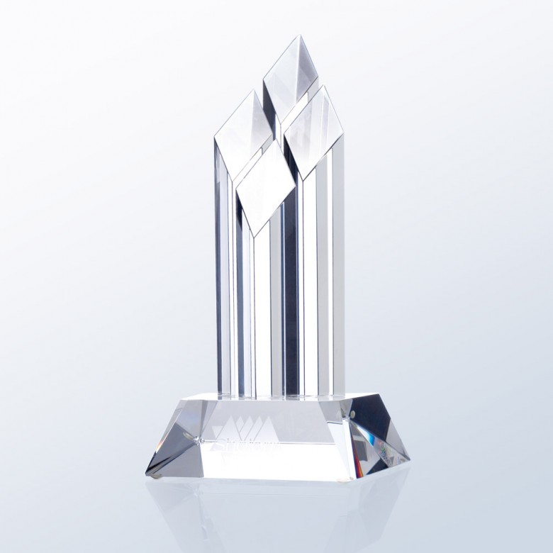Superior Diamond Award - Clear Slant Base