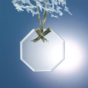 Glass Octagon Ornament