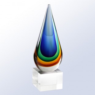 Blue/Amber Teardrop Award 